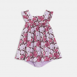 Obaibi Φόρεμα με τιράντες από φλοράλ βιολετί για μωρά κοριτσάκια