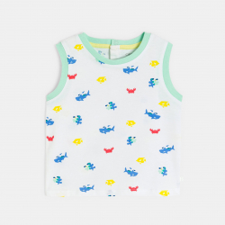 Obaibi Φανελάκι αμάνικο από μακό για μωρά αγοράκια