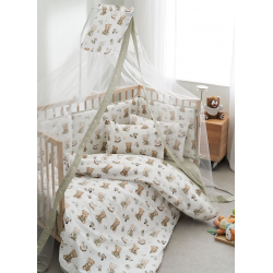 Σετ σεντόνια κούνιας 3 τμχ Vesta Home Teddy