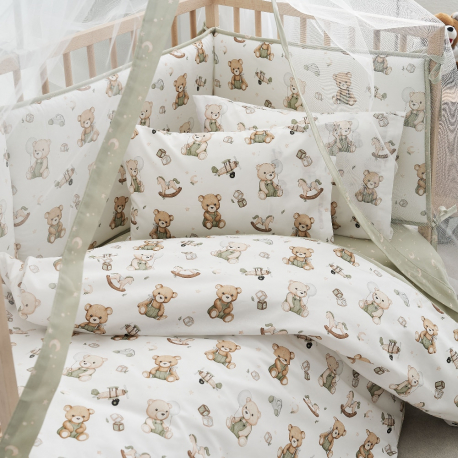 Σετ σεντόνια κούνιας 3 τμχ Vesta Home Teddy