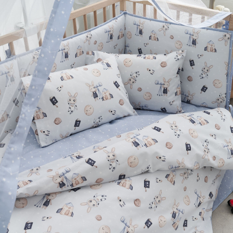 Σετ παπλωματοθήκη κούνιας Vesta Home Astra