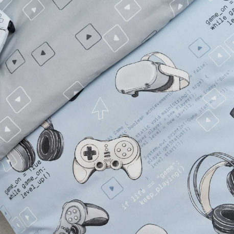 Σετ παπλωματοθήκη μονή Vesta Home Game