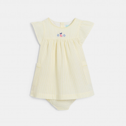 Obaibi Φόρεμα ριγέ από ύφασμα  seersucker για μωρά κοριτσάκια