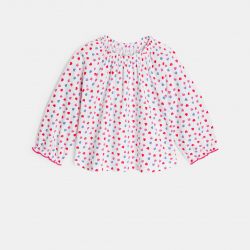 Obaibi Μπλούζα από ύφασμα seersucker με τυπωμένα σχέδια για μωρά κοριτσάκια