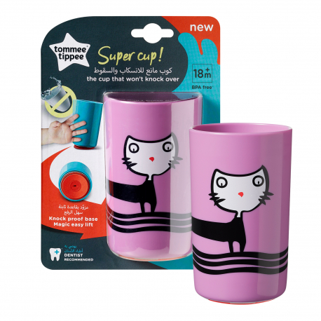Ποτηράκι Tommee Tippee που δεν αναποδογυρίζει No knock! Super Cup 300 ml