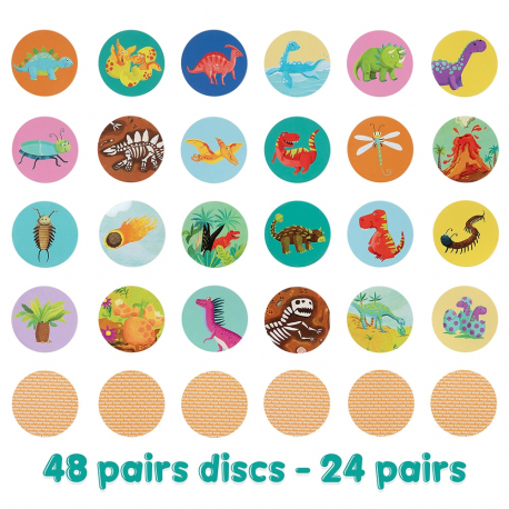 Παιχνίδι μνήμης και αντιστοίχησης Boppi® Δεινόσαυροι