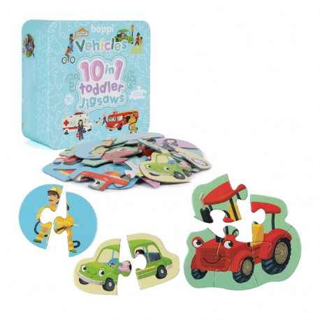 Προσχολικό παζλ 10 σε 1 Boppi® Οχήματα