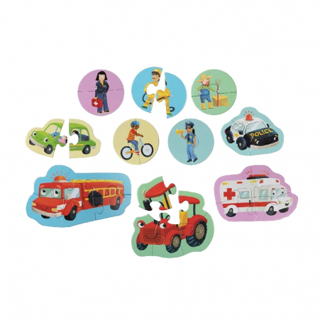 Προσχολικό παζλ 10 σε 1 Boppi® Οχήματα