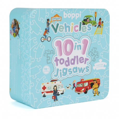 Προσχολικό παζλ 10 σε 1 Boppi® Οχήματα