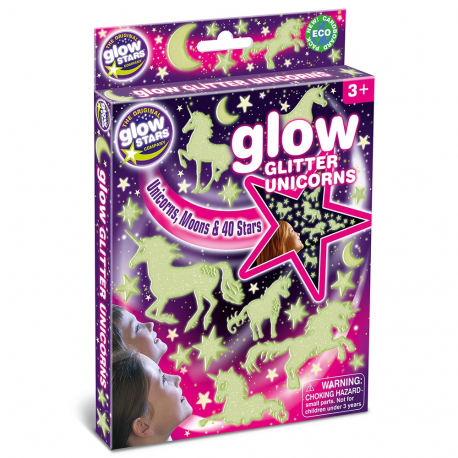 Φωσφορίζοντα αστεράκια και μονόκεροι Brainstorm® Glow Glitter