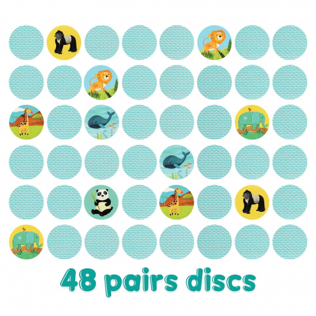 Παιχνίδι μνήμης και αντιστοίχησης Boppi® Άγρια ζώα