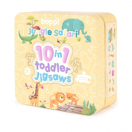 Προσχολικό παζλ 10 σε 1 Boppi® Σαφάρι στη ζούγκλα
