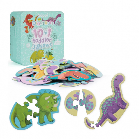 Προσχολικό παζλ 10 σε 1 Boppi® Δεινόσαυροι