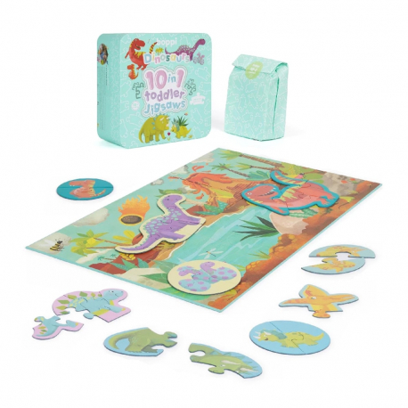 Προσχολικό παζλ 10 σε 1 Boppi® Δεινόσαυροι