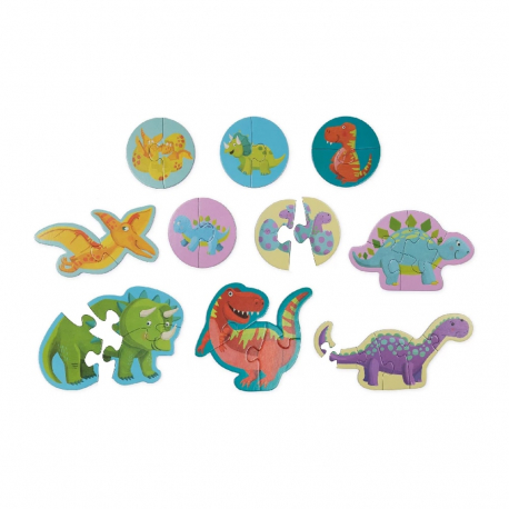 Προσχολικό παζλ 10 σε 1 Boppi® Δεινόσαυροι