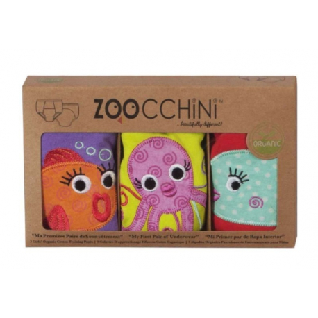 Εκπαιδευτικά βρακάκια 3 τμχ Zoocchini™ Ocean Friends για κορίτσι 3-4 ετών