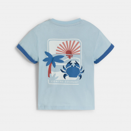 Obaibi T-shirt από μακό μπλε για μωρά αγοράκια