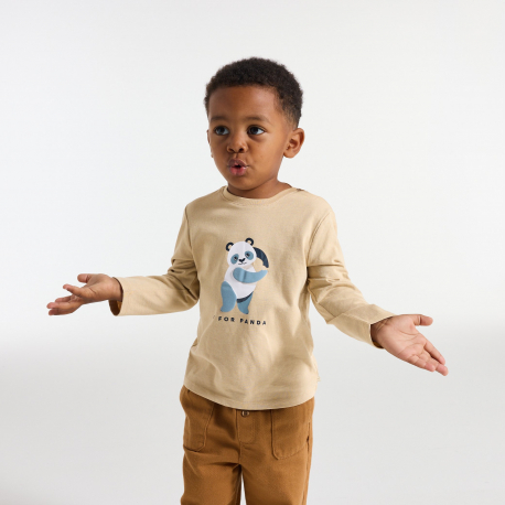 Obaibi Μπλούζα με ζωάκια, λευκή, για μωρά αγοράκια