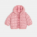 Obaibi Μπουφάν καπιτονέ, φλοράλ, ροζ για μωρά κοριτσάκια