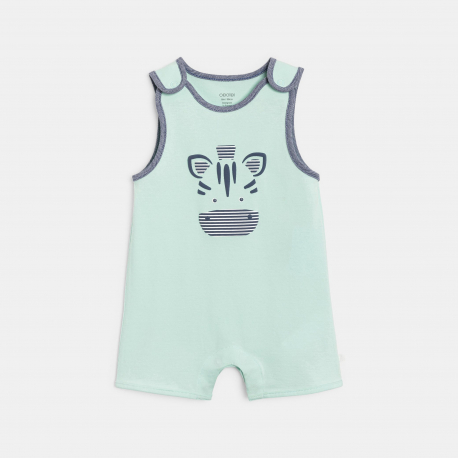 Obaibi Φορμάκι κοντό με ζέβρα, πράσινο για μωρά αγοράκια