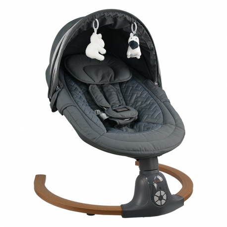 Ηλεκτρικό ριλάξ Bebe Stars Fluffy Smoked Grey