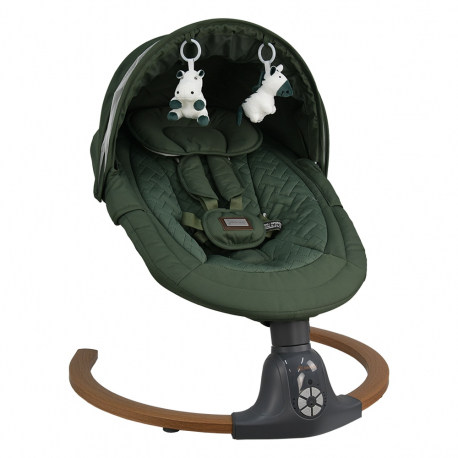 Ηλεκτρικό ριλάξ Bebe Stars Fluffy Forest Green