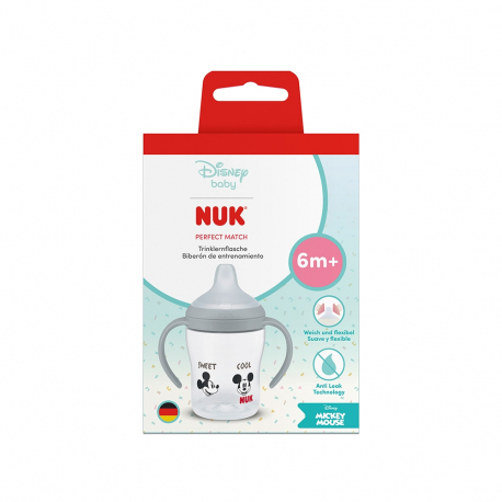 Μπιμπερό Nuk® Perfect Match Disney Mickey Grey με δείκτη θερμοκρασίας 150ml