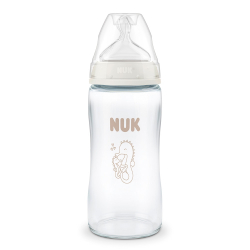 Μπιμπερό γυάλινο Nuk® First Choice με δείκτη ελέγχου θερμοκρασίας Seahorse 360ml