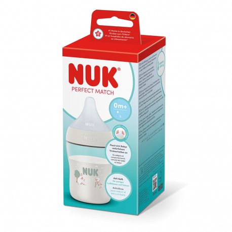 Μπιμπερό πλαστικό Nuk® Perfect Match με δείκτη ελέγχου θερμοκρασίας Sheep 150ml