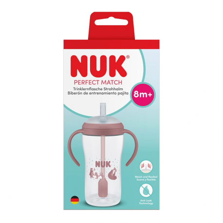 Εκπαιδευτικό μπιμπερό Nuk® Perfect Match Bear με δείκτη θερμοκρασίας 260ml