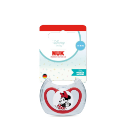 Πιπίλα Nuk® Perfect Match Air Disney Minnie Mouse Red μέγεθος 1 (0-6m) με θήκη