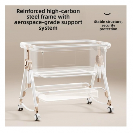 Πτυσσόμενο λίκνο 5 σε 1 Lazarid Γκρι