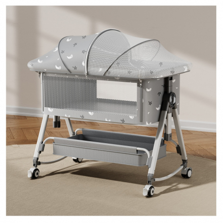 Πτυσσόμενο λίκνο 5 σε 1 Lazarid Γκρι