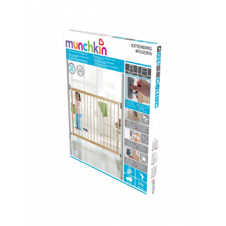 Πόρτα ασφαλείας Munchkin Extending Wooden Wallfix Gate