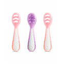 Σετ 3 εκπαιδευτικά κουτάλια 2 σταδίων Munchkin Gentle Dip™ Pink/Purple