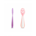 Σετ 3 εκπαιδευτικά κουτάλια 2 σταδίων Munchkin Gentle Dip™ Pink/Purple