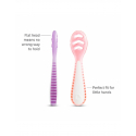Σετ 3 εκπαιδευτικά κουτάλια 2 σταδίων Munchkin Gentle Dip™ Pink/Purple