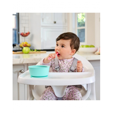 Σετ 3 εκπαιδευτικά κουτάλια 2 σταδίων Munchkin Gentle Dip™ Pink/Purple