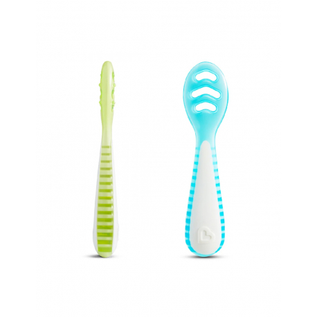 Σετ 3 εκπαιδευτικά κουτάλια 2 σταδίων Munchkin Gentle Dip™ Blue/Green
