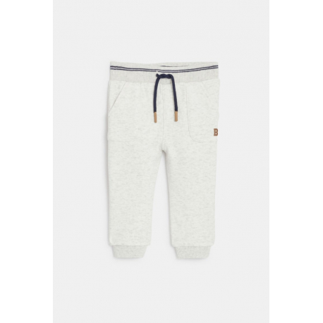 Obaibi Παντελόνι φόρμας από χνουδωτό ύφασμα σε ναυτικό μπλε για μωρά αγοράκια