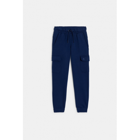 Okaidi Παντελόνι φόρμας cargo  μονόχρωμο για κορίτσια