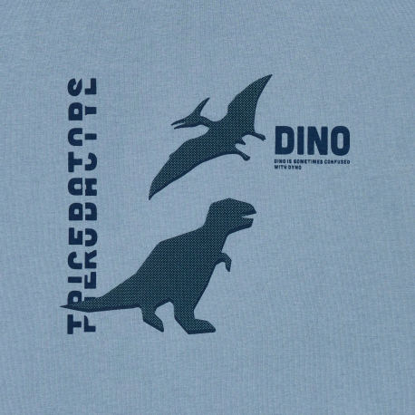 Okaidi Μπλούζα μακρυμάνικη με μοτίφ δεινόσαυρο για αγόρια