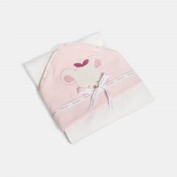 Obaibi Κάπα μπουρνούζι από πετσετέ ύφασμα ποντικάκι, για μωρά κοριτσάκια