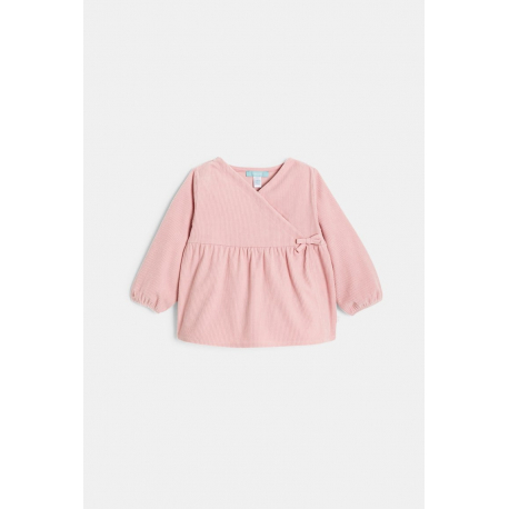 Obaibi Σύνολο από βελούδο ροζ για μωρά κοριτσάκια