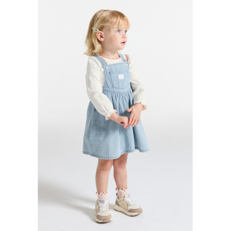 Obaibi Μπλούζα φλοράλ με γατάκια λευκή για μωρά κοριτσάκια