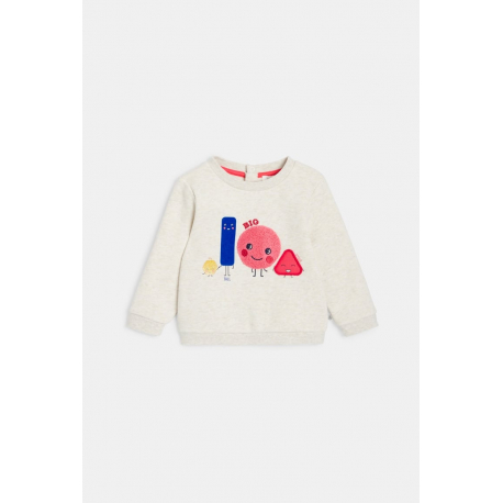 Obaibi Φούτερ από χνουδωτό ύφασμα με αισθητηριακά ερεθίσματα λευκό για μωρά Unisex