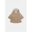 Obaibi Καμπαρντίνα αδιάβροχη με κουκούλα, μπεζ για μωρά κοριτσάκια
