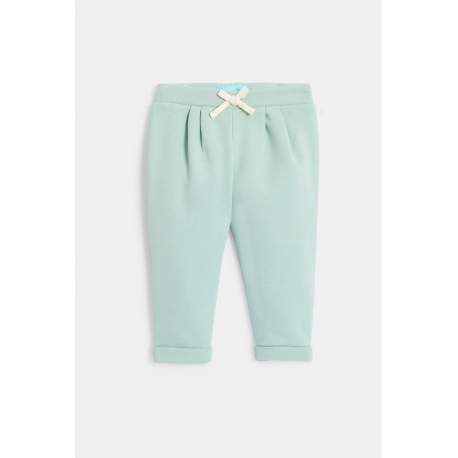 Obaibi Παντελόνι από χνουδωτό ύφασμα πράσινο για μωρά κοριτσάκια