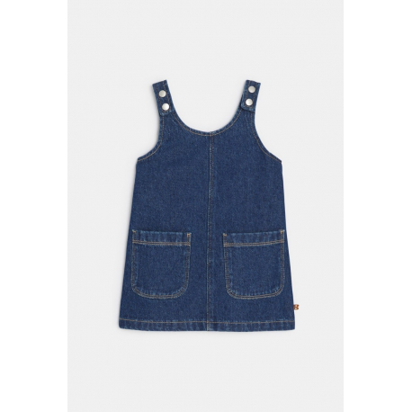 Obaibi Φόρεμα σαλοπέτα από τζιν κόκκινο για μωρά κοριτσάκια