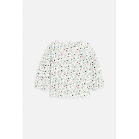 Obaibi Μπλούζα με γατάκια λευκή για μωρά κοριτσάκια